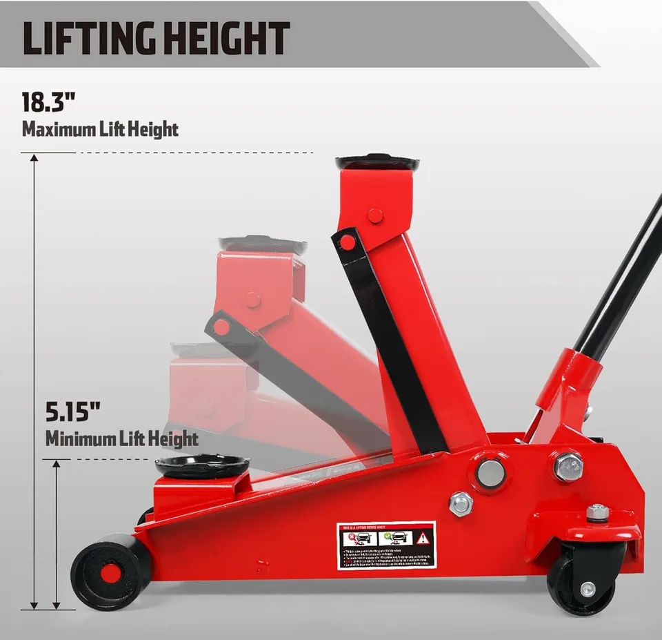 Jack Boss 3 Ton Fast-Lift Floor Jack — feature detail