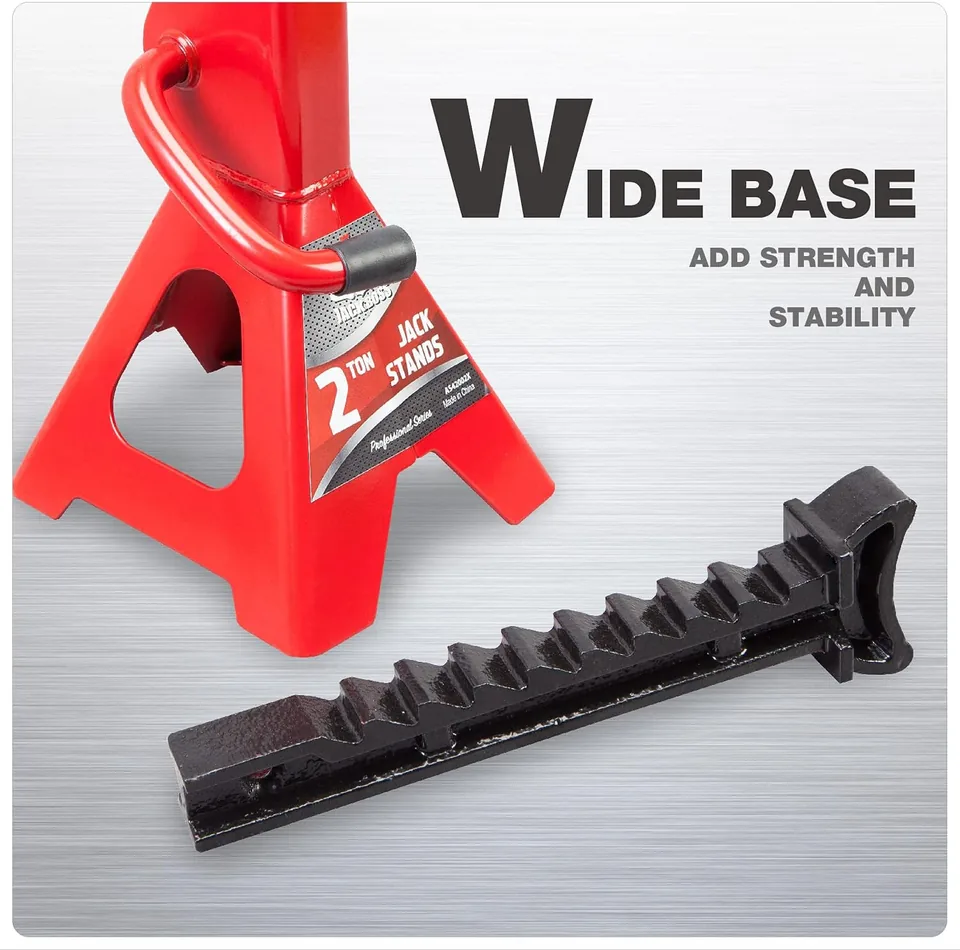 Jack Boss 2 Ton Low-Profile Jack Stands — feature detail