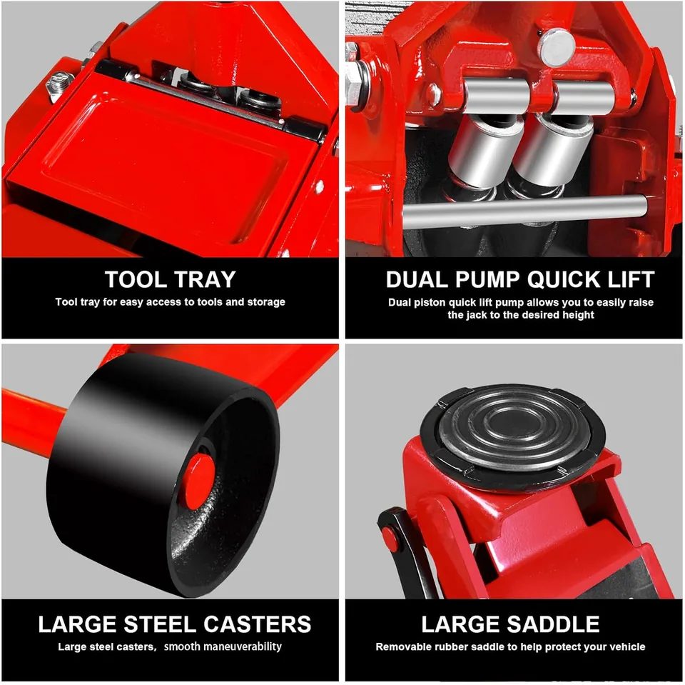 Jack Boss 4 Ton Low-Profile Floor Jack — feature detail