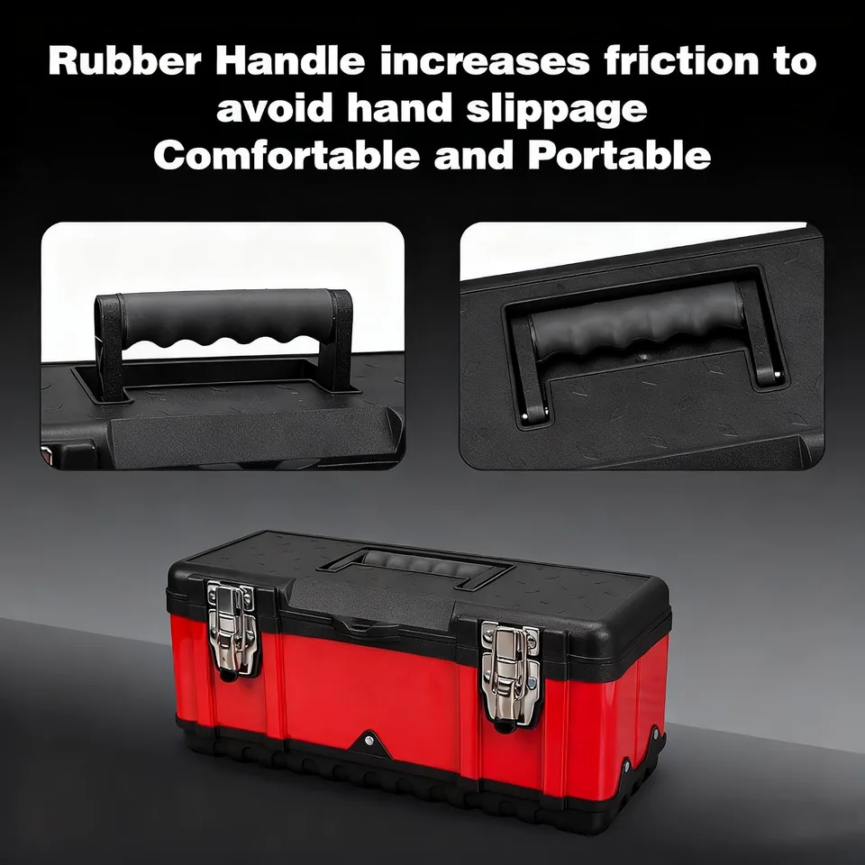 Jack Boss 15.5-Inch Portable Tool Box — feature detail